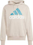 Bluza męska adidas Essentials French Terry Big Logo Hoodie beżowa IJ8584