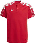 Koszulka dla dzieci adidas Tiro 21 Polo czerwona GM7346