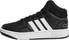 Buty dziecięce adidas Hoops Mid czarne GW0402