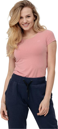 Koszulka damska 4F jasnoróżowa H4L22 TSD350 56S