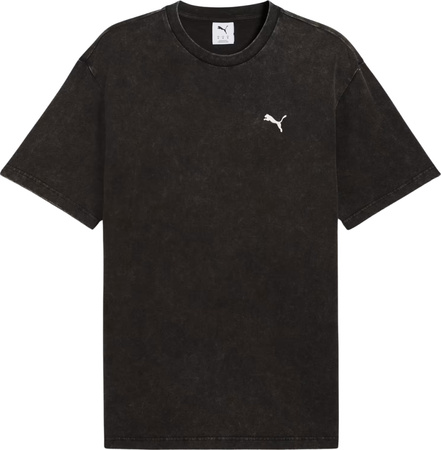 Koszulka męska Puma Ess Elevated Relaxed Wash Tee czarna 688048 01