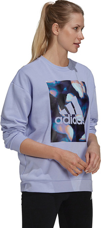 Bluza damska adidas U4U Soft Knit Swe fioletowa GS3879