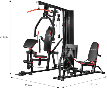 Atlas treningowy siłownia do ćwiczeń HMS Tytan 17 UW09
