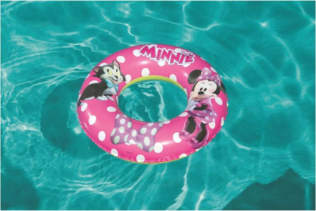 Dmuchane koło plażowe basenowe dla dzieci myszka Minnie Bestway Swimring