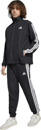 Dres męski adidas Sportswear Basic 3-Stripes Woven TT Track Suits czarny JI8849