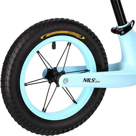 Rowerek biegowy dziecięcy Nils Fun RB100 lekki niebieski
