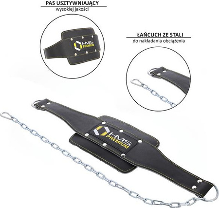 Pas obciążeniowy do ćwiczeń siłowych HMS PSTX06