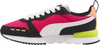 Buty damskie sportowe snekarsy R78 czarno-różowo-białe 373117 56