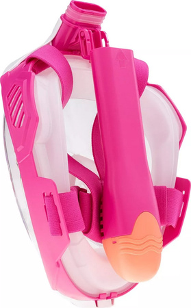 Dziecięca maska okularki pływackie do nurkowania pełnotwarzowa Aquawave Vizero Jr różowa