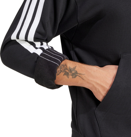 Bluza męska adidas Essentials 3-Stripes French Terry czarna JD1874