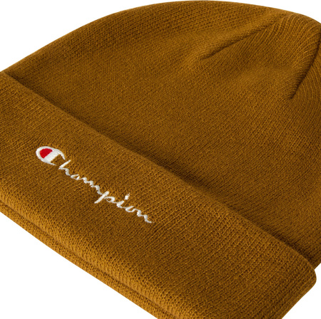 Czapka zimowa ciepła Champion Beanie Cap brązowa 806064 MS572