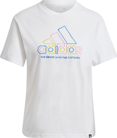 Koszulka damska adidas Xpress Logo biała IW5160