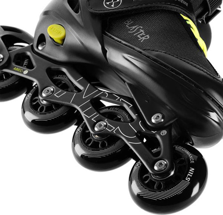 Łyżworolki rolki Blaster Nils Extreme NA18168A ABEC-7 czarne rozmiar L (39-42)