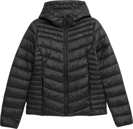 Kurtka damska puchowa 4F F095 czarna 4FSS23TDJAF095 20S
