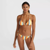 Damski strój kąpielowy dwuczęściowy O'neill CAPRI - BONDEY BIKINI SET orange multistripe rozmiar 36