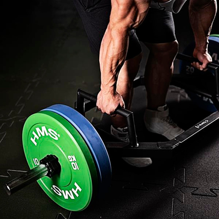 Talerz olimpijski Bumper 20 kg HMS CBR20 niebieski