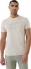 Koszulka męska 4F M2004 kremowa 4FWSS25TTSHM2004 12S