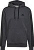 Bluza męska adidas Essentials Fleece 3-Stripes Hoodie ciemnoszara GK9082