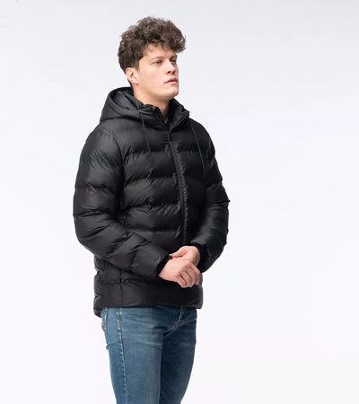 Męska kurtka zimowa puchowa pikowana z kapturem Hi-tec Diorro rozmiar XXL