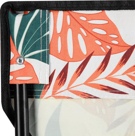 Krzesło fotel turystyczne składane Nils camp NC1625 liście 80x80x47cm