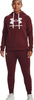 Spodnie damskie Under Armour Rival Fleece bordowe 1356416 690