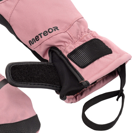 Rękawiczki zimowe Meteor Hazy różowo-czarne 17724-17725-17726