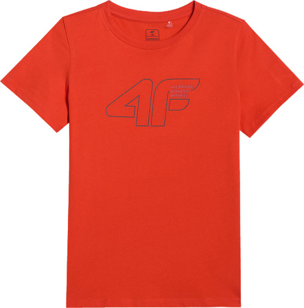Koszulka dla chłopca 4F M2417 pomarańczowa 4FJWAW25TTSHM2417 62S