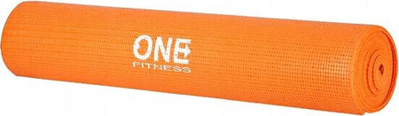 Mata do jogi yogi One Fitness YM02 pomarańczowa