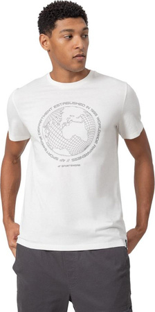 Koszulka męska 4F biała H4Z22 TSM026 11S