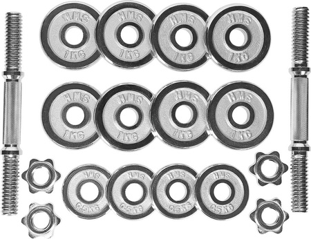 Sztangielki w walizce chrome HMS STC15 2x7.5 KG