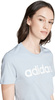 Koszulka damska adidas Loungewear Essentials Slim Logo Tee jasnoniebieska IY9188