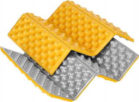 Karimata mata turystyczna do siedzenia składana NC17105 Nils camp żółta 40x30x2cm