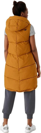 Kamizelka damska 4F musztardowa H4Z21 KUDP004 82S