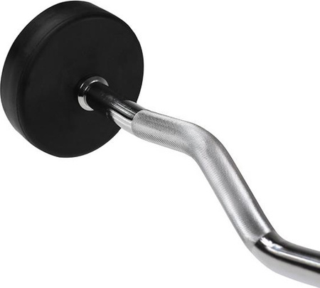 Sztanga/gryf stały łamany gumowany HMS GSL-35 35 kg