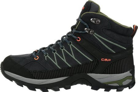 Buty trekkingowe turystyczne wodoodporne męskie CMP Rigel Mid szaro-zielone 3Q1294751UG