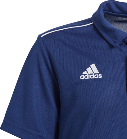 Koszulka dla dzieci adidas Core 18 Polo JUNIOR granatowy CV3680