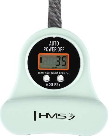 Koło hula hop zieloine z magnesami i obciążnikiem licznik HMS HHM13