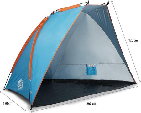 Namiot plażowy Nils Camp NC8030 niebieski 260x120x120cm