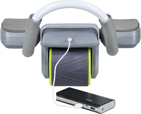 Automatyczne koło do ćwiczeń mięśni brzucha z podparciem kółko ABS KA08 szare