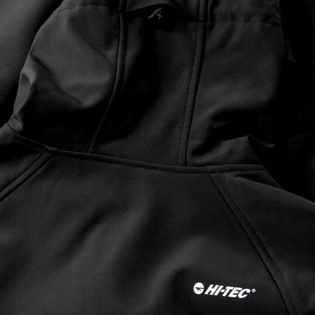 Męska kurtka przejściowa softshell Hi-Tec Neti II membrana 8000mm czarna rozmiar XXXL