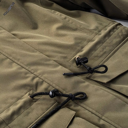 Damska kurtka wodoodporna parka z kapturem ocieplana Iguana Nermin W rozmiar S