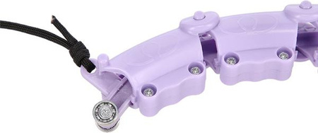 Zestaw hula hop z wypustkami i obciążnikiem One Fitness fioletowe oha02 pas wyszczuplający br160