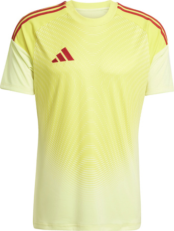 Koszulka bramkarska męska adidas Tiro 25 Competition Short Sleeve limonkowo-czerwona JN2016