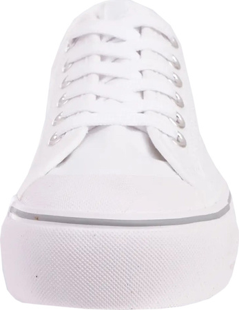 Buty damskie Kappa Boron Low PF biało-srebrne 243162 1015