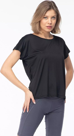 Damska koszulka z krótkim rękawem Hi-tec Lady Hine czarna rozmiar XL