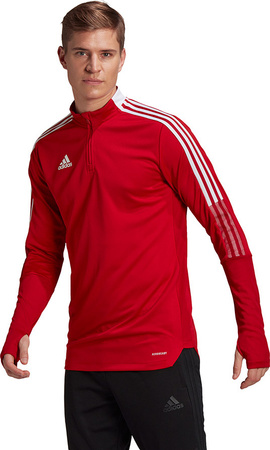 Bluza męska adidas Tiro 21 Training Top czerwona GH7303