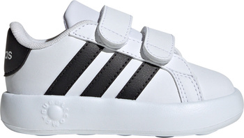 Buty dla dzieci adidas Grand Court 2.0 biało-czarne ID5271