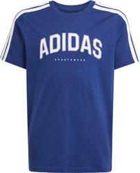 Koszulka dla dzieci adidas Codes Collegiate Graphic Tee granatowa JL6138