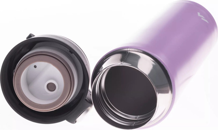 Kubek terminczny turystyczny Martes Kafa fioletowy 420 ml