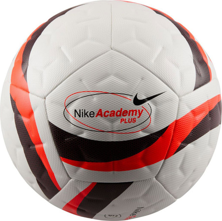 Piłka nożna Nike Academy Plus biało-pomarańczowo-czarna HV6261 100